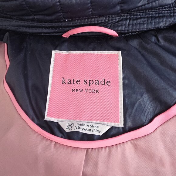 Kate Spade dark blue quilted lightweight jacket - Picture 6 of 11